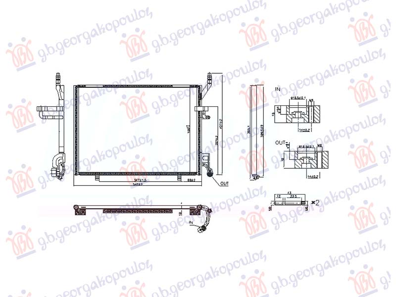 ΨΥΓΕΙΟ A/C 1.0 EcoBoost ΒΕΝΖΙΝΗ MHXANIKO (500x359x16) (NRF)