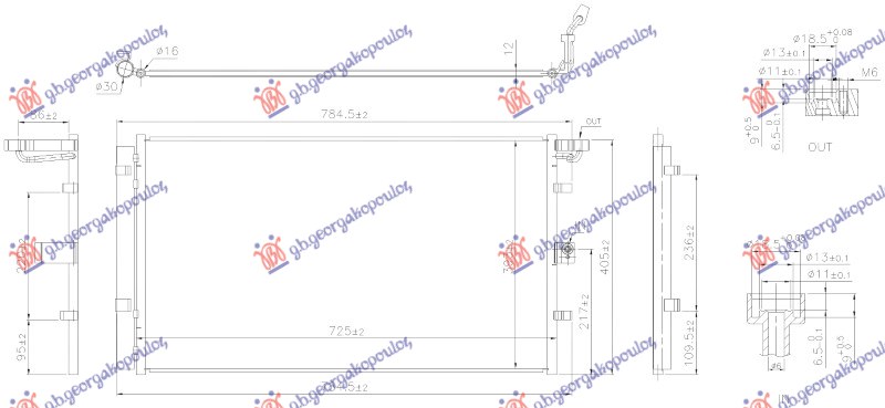 ΨΥΓΕΙΟ A/C 1.5 ΠΕΤΡΕΛΑΙΟ 18- (725x393x12)