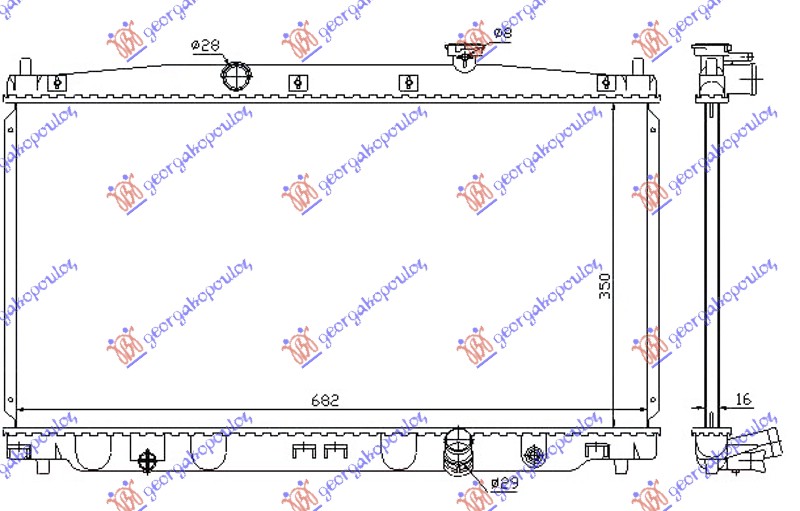 ΨΥΓΕΙΟ 1.5 ΒΕΝΖΙΝΗ/ΥΒΡΙΔΙΚΟ ΜΗΧΑΝΙΚΟ (350x680x16) (NRF)