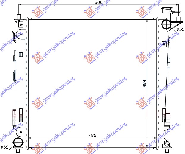 ΨΥΓΕΙΟ 1.7-2.0 CRDi ΠΕΤΡΕΛΑΙΟ ΜΗΧΑΝΙΚΟ (485x470χ16) (ΤΣΕΧΙΑΣ) (KOYO)