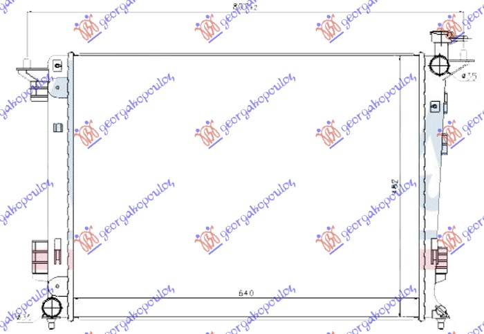 RADIATOR 2.0-2.4 PETROL MANUAL (640x480x16) (KOREAN)