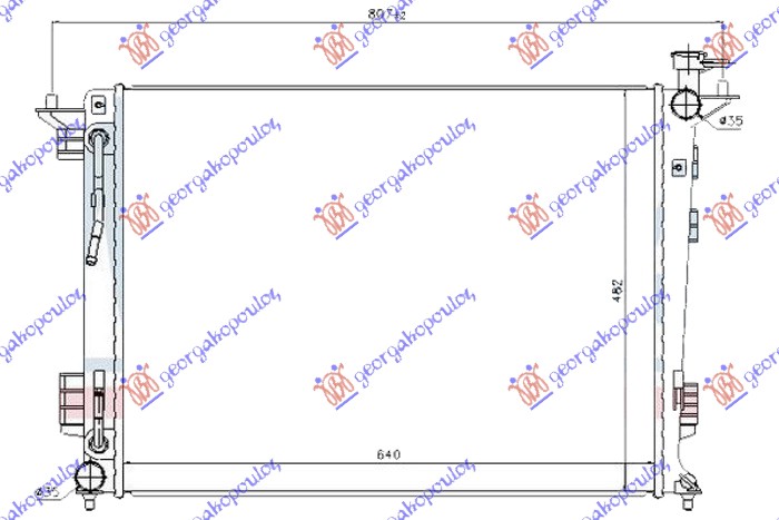 ΨΥΓΕΙΟ ΝΕΡΟΥ 2.0-2.4 ΒΕΝΖΙΝΗ ΑΥΤΟΜΑΤΟ (640x480x16) (ΚΟΡΕΑΣ) (KOYO)