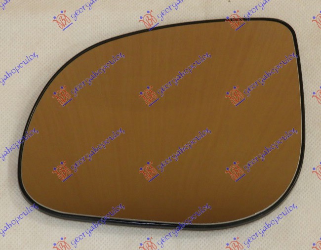 DOOR MIRROR GLASS HEATED (MIRROR W/SIDE LAMP) (CONVEX GLASS)