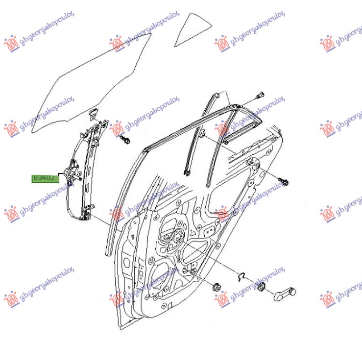 REAR WIND. REGULATOR MANUAL (O)