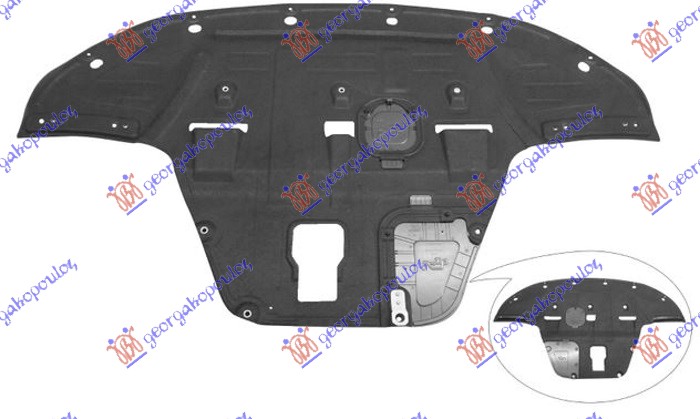 UNDER ENGINE COVER PLASTIC 1,6 TURBO PETROL