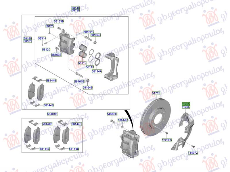 SPLASH PANEL BRAKE DISC FRONT (O)