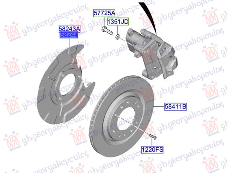 SPLASH PANEL BRAKE DISC REAR (O)