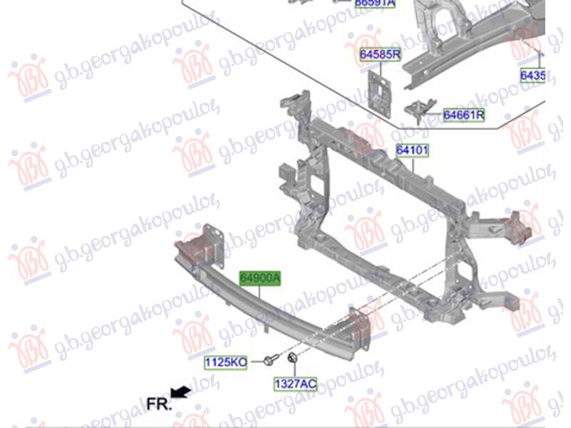 FRONT BUMPER REINFORCEMENT (O)