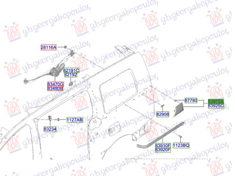 ΔΙΑΚΟΣΜΗΤΙΚΟ ΠΙΣΩ ΦΤΕΡΟΥ (Γ)