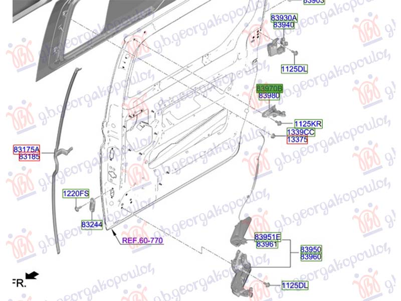 ROLLER GUIDE FOR SLIDING DOOR UPPER (ORIGINAL)