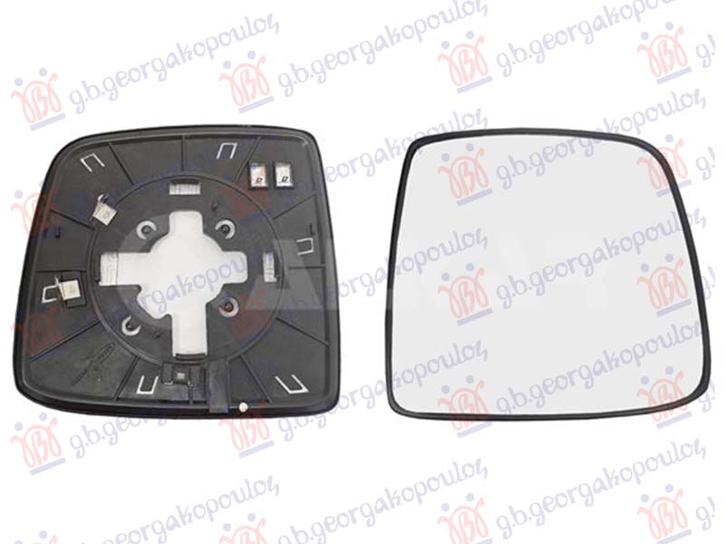 DOOR MIRROR GLASS HEATED (CONVEX GLASS) (2 PIN)