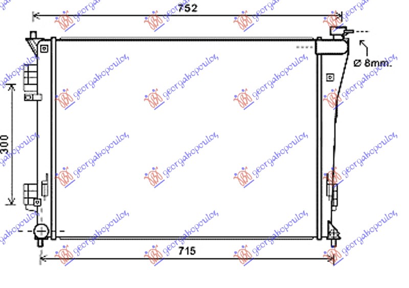 ΨΥΓΕΙΟ 1,6-2,0i16V (63,8x48,5x1,4)