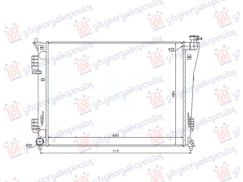ΨΥΓΕΙΟ 1.6-2.0 ΒΕΝΖΙΝΗ (638x485x14) (NRF)