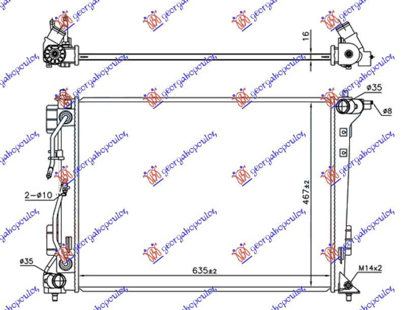 ΨΥΓΕΙΟ ΝΕΡΟΥ 1.6 GDi - 2.0i ΒΕΝΖΙΝΗ ΑΥΤΟΜΑΤΟ (640x460) (ΤΣΕΧΙΑΣ)