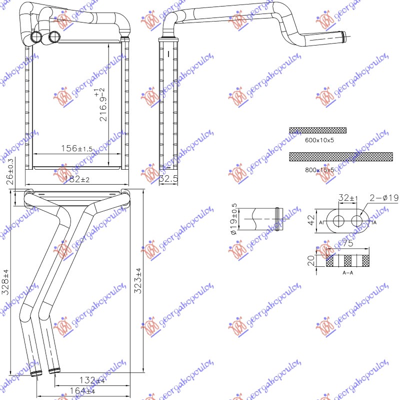 ΨΥΓΕΙΟ ΚΑΛΟΡΙΦΕΡ +/-Α/C (156x217) (NISSENS)