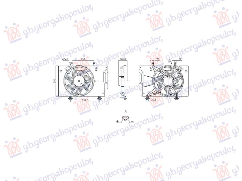COOLING FAN 1.5 DIESEL (SINGLE) (NRF)