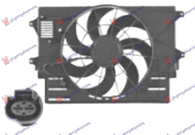 ΒΕΝΤΙΛΑΤΕΡ ΨΥΓΕΙΟΥ ΚΟΜΠΛΕ 1.0-1.6 ΒΕΝΖΙΝΗ (2PIN)