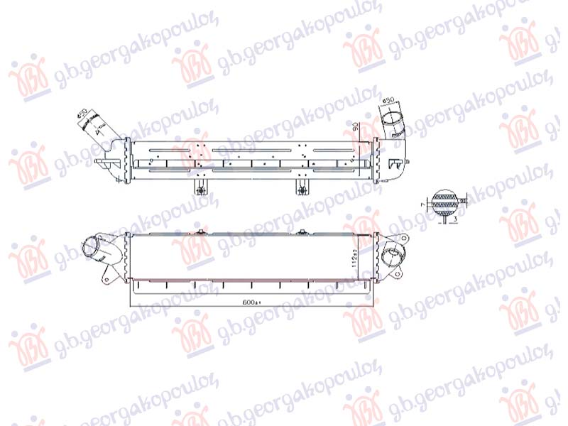 ΨΥΓΕΙΟ INTERCOOLER 1.6 ΒΕΝΖΙΝΗ/ΥΒΡΙΔΙΚΟ (600x112)