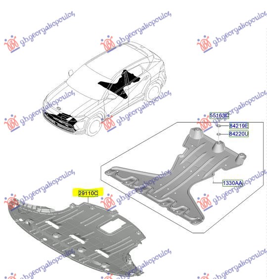 FRONT COVER ENGINE PLASTIC (O)