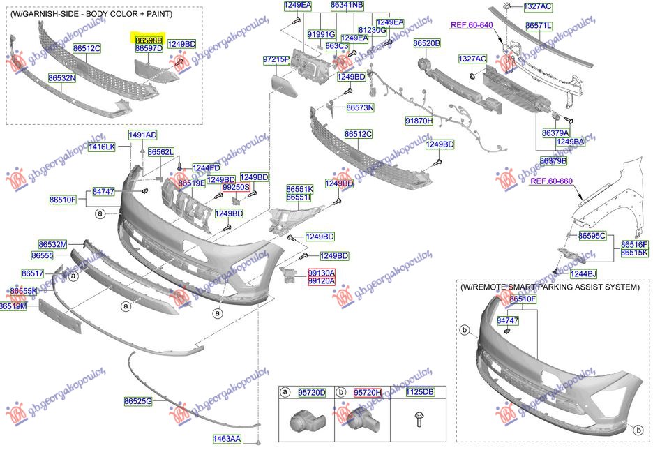 FRONT BUMPER GRILLE COVER (O)