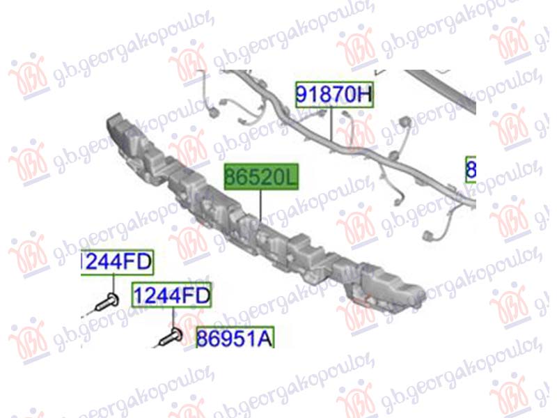 FRONT BUMPER ABSORBER 2024- (ORIGINAL)