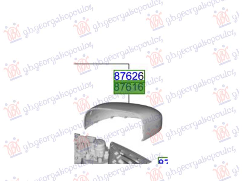 DOOR MIRROR COVER (O)