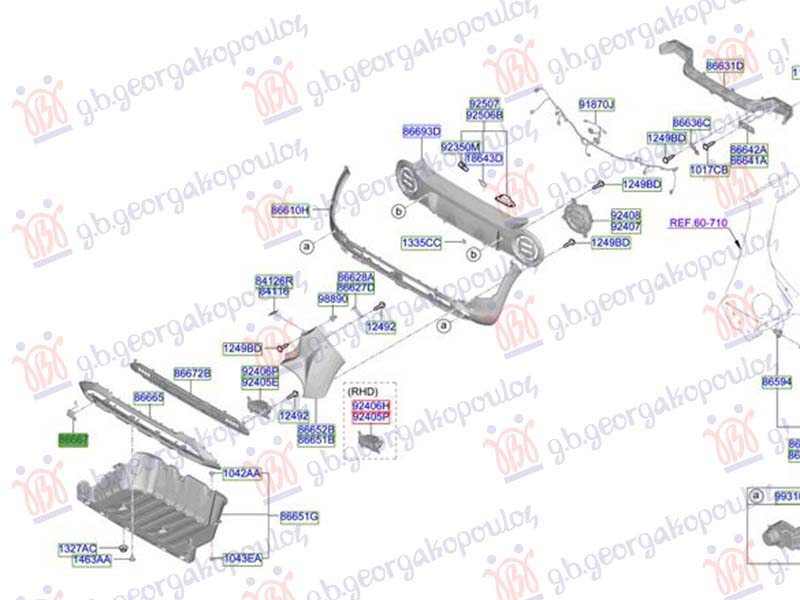 REAR TOW HOOK COVER (O)