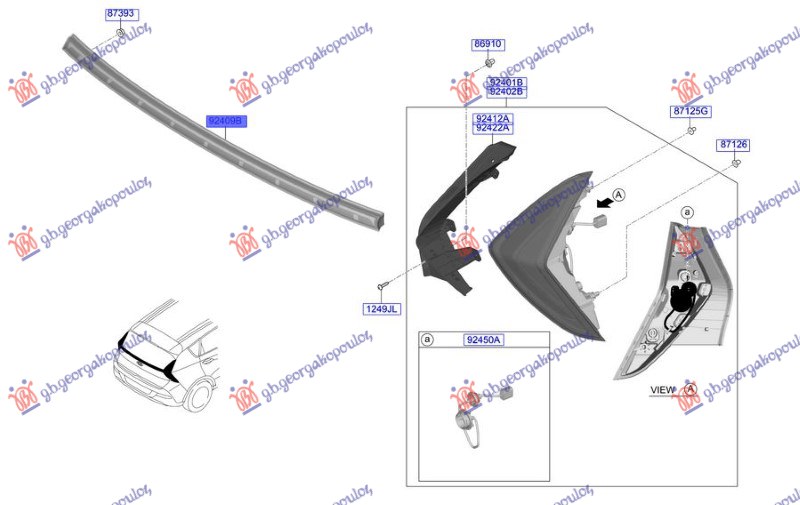 ΦΑΝΟΣ ΠΙΣΩ 5ηs ΠΟΡΤΑΣ (Γ)