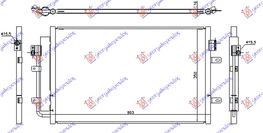 ΨΥΓΕΙΟ A/C 2.3-3.0 T.D (56.5x36.1x16)