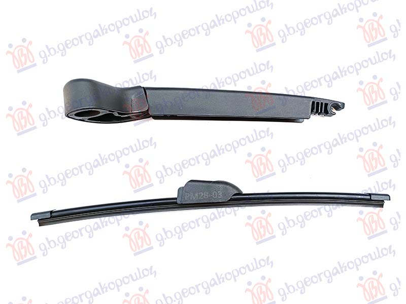 ΥΑΛΟΚΑΘΑΡΙΣΤΗΡΑΣ ΠΙΣΩ ΜΕ ΜΠΡΑΤΣΟ 330mm