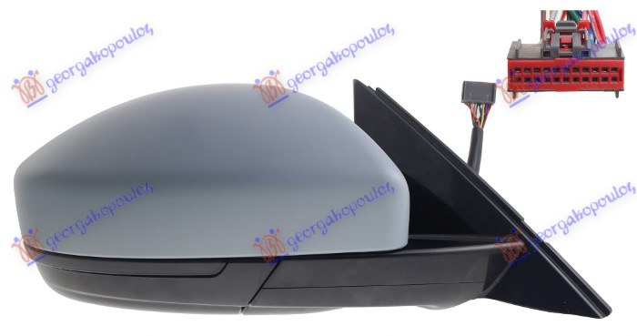 DOOR MIRROR ELECT. HEATED FOLD. PRIMED (AUTO DIMMING) (W/MEMORY & W/S. L. LED & F. L. LED & BLIS) (16 PIN) (A QUALITY) (CONVEX G
