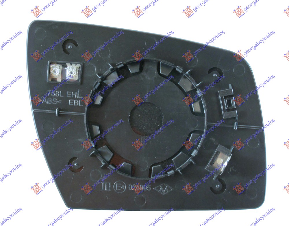 DOOR MIRROR GLASS HEATED (CONVEX GLASS)