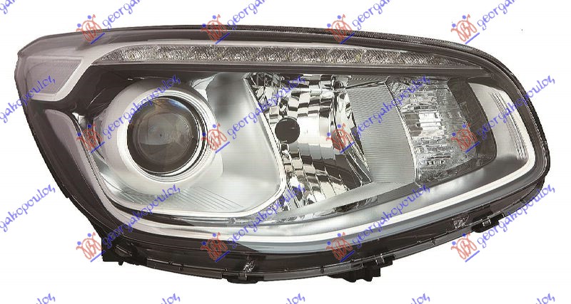 HEAD LAMP ELECT. W/LED DRL (E) (DEPO)