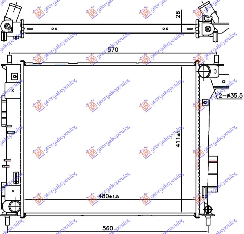 ΨΥΓΕΙΟ 1.6 CRDI ΜΗΧΑΝΙΚΟ (48.0x41.1x2.6)