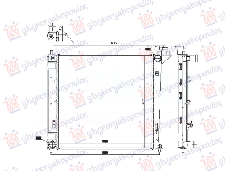 ΨΥΓΕΙΟ 1.7 CRDi ΠΕΤΡΕΛΑΙΟ ΜΗΧΑΝΙΚΟ (480x480x16) (NRF)