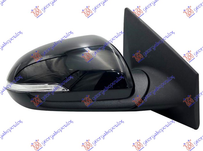 DOOR MIRROR ELECTRICAL PRIMED (W/SIDE LAMP) (CONVEX GLASS)