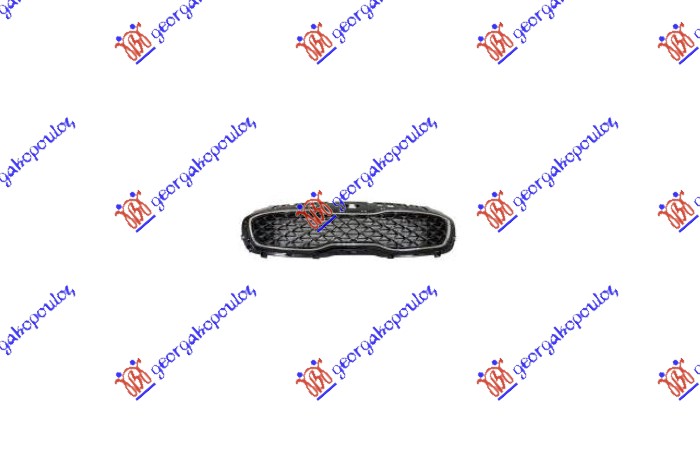 GRILLE GLOSS BLACK W/CHROME MOULDING