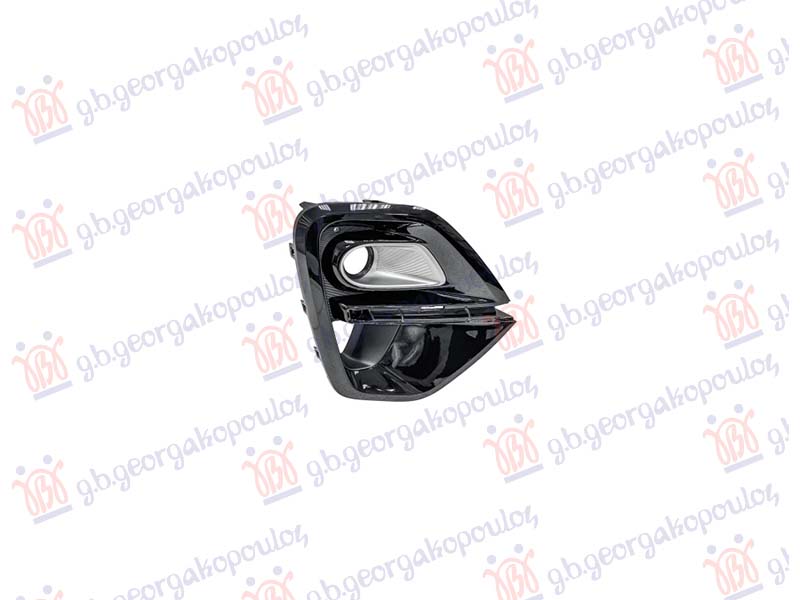 FRONT BUMPER GRILLE BLACK/GREY (W/FOG LAMP HOLE)