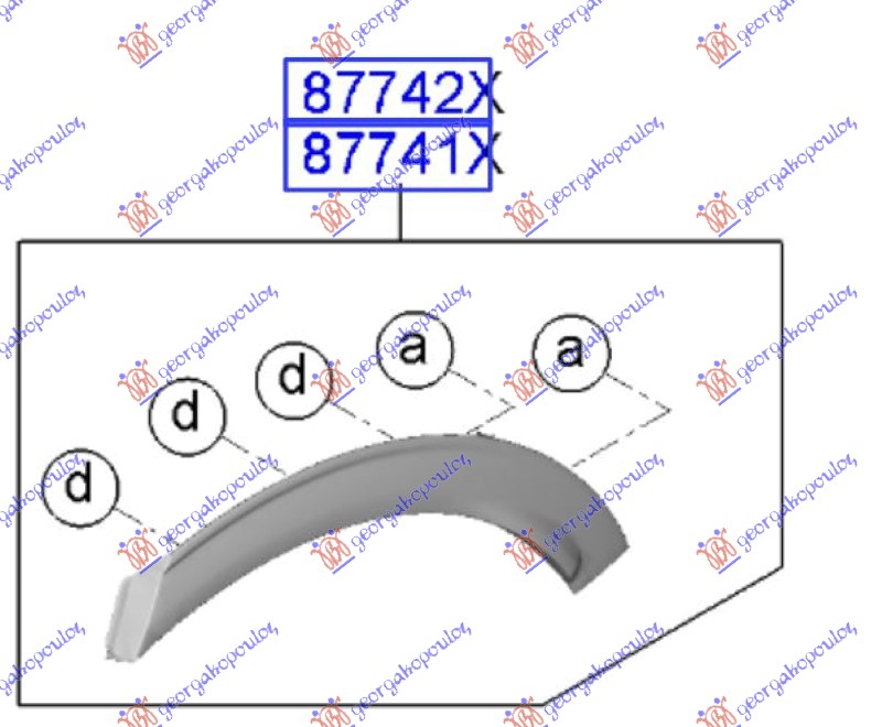 REAR FENDER FLARE (O)