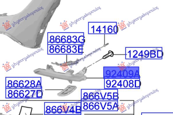 FOG LAMP REAR (GT-LINE) (O)
