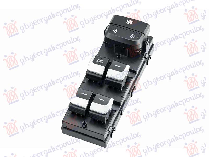DOOR SWITCH FRONT (Quatern) (W/WINDOW LOCK & DOOR LOCK) (BLACK/CHROME) (18pin)
