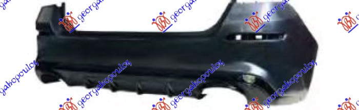 REAR BUMPER ASSY W/SPOILER DOUBLE EXHAUST