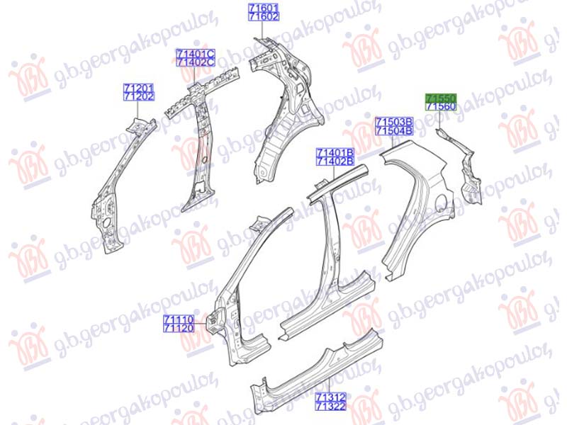 TAIL LAMP PANEL (O)