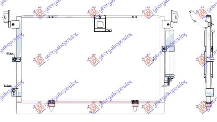 ΨΥΓΕΙΟ A/C 3.0 (RX300) ΒΕΝΖΙΝΗ (680x400x16)