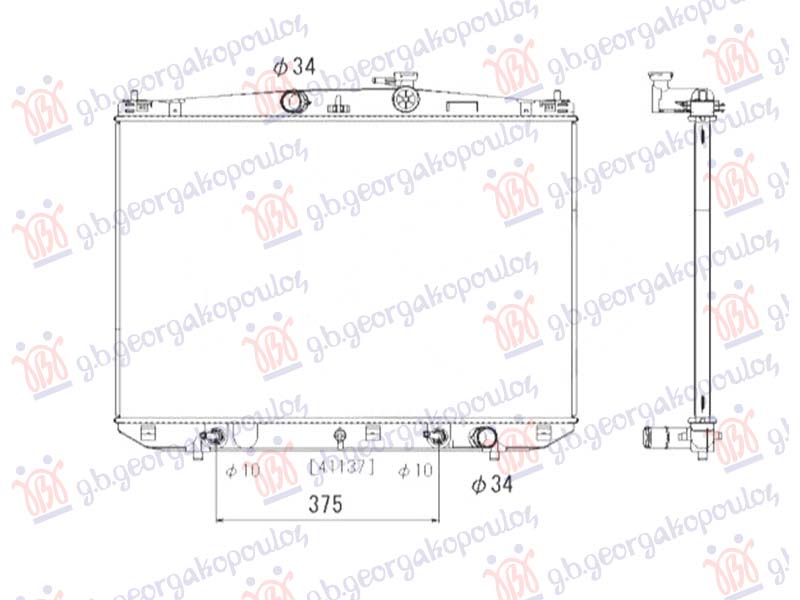 RADIATOR 3.5 350/450H PETROL/HYBRID (500x760x27) (KOYO)