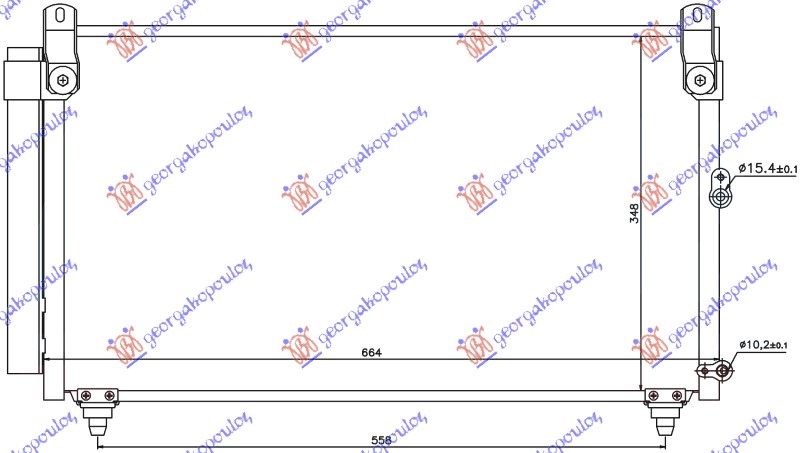 ΨΥΓΕΙΟ A/C ΓΙΑ ΟΛΑ ΒΕΝΖΙΝΗ (620x350x16)