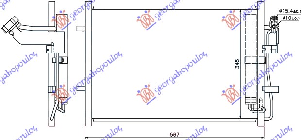 ΨΥΓΕΙΟ A/C 1.6 -2.0 CD ΠΕΤΡΕΛΑΙΟ (525x360x12)