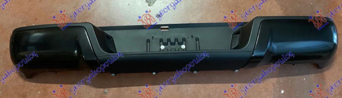 REAR BUMPER BLACK COMPLETE (BUMPER/COVER/BRACKETS/LICENCE LAMPS)
