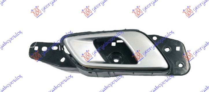 DOOR HANDLE FRONT INNER SILVER/BLACK -2016