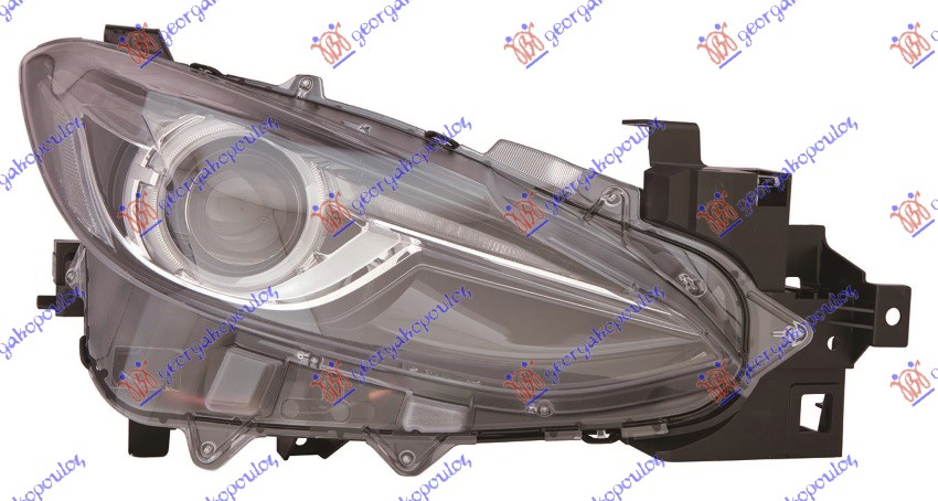 ΦΑΝΟΣ ΕΜΠΡΟΣ XENON ΜΕ ΦΩΣ ΗΜΕΡΑΣ LED (Ε) (DEPO)